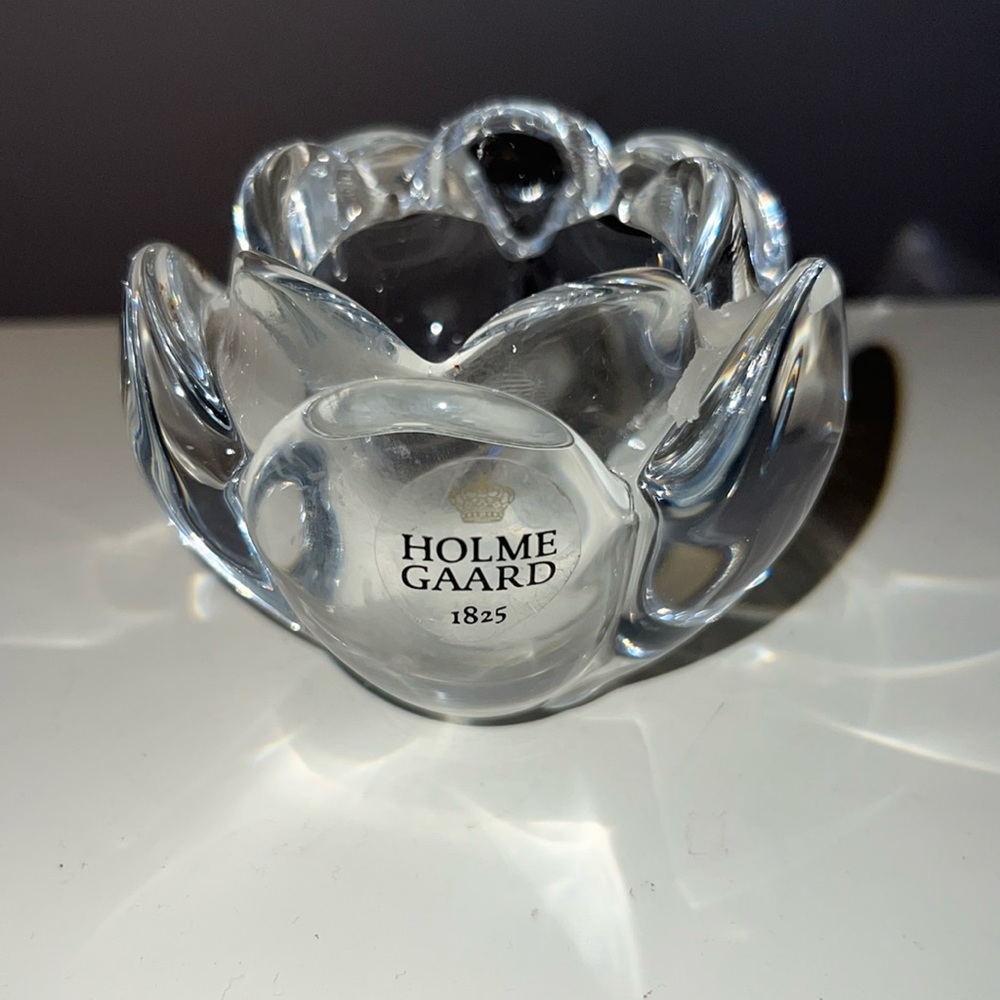 Holme Gaard 1825 crystal candle holder